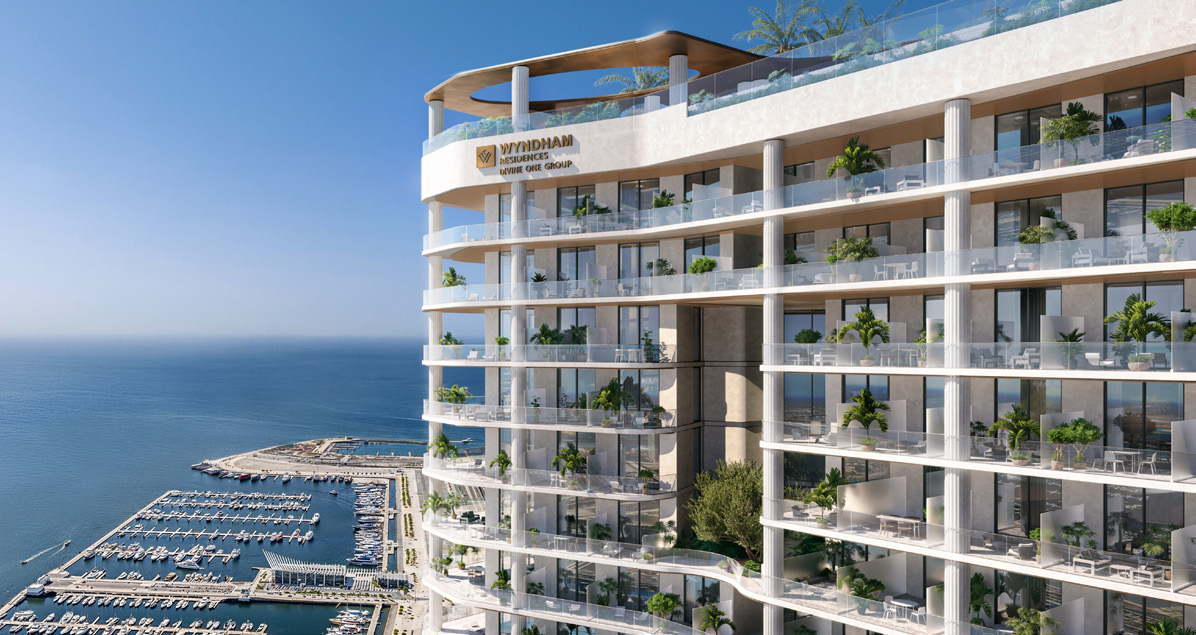 Seafront branded residence tower overlooking the Al Marjan Island marina